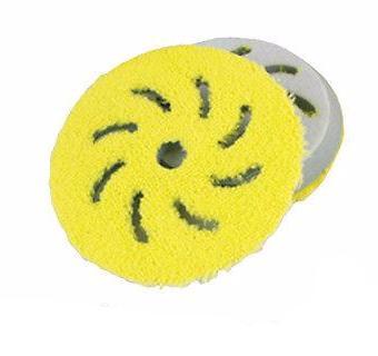 Rupes bIGFOOT Yellow Bigfoot 170mm Microfibre Buff Medium Pad Pk2