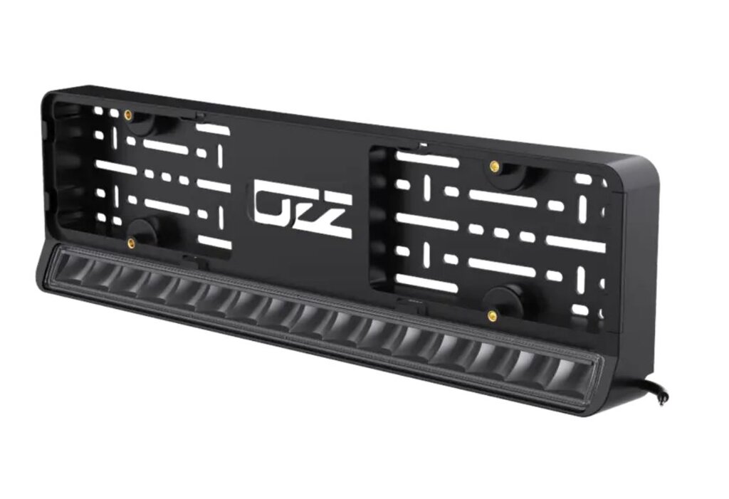 OZZ LP1 20" Fjernlys LED m/nummerskilt - 9600 Lumen fjernlys, 5000K, LED-bar