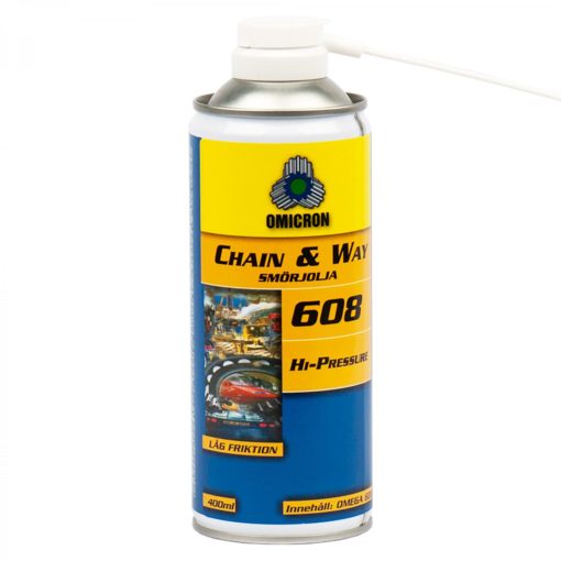 Omicron 608 Chain & Way Lubricant Spray 400 ML - Smøreolje