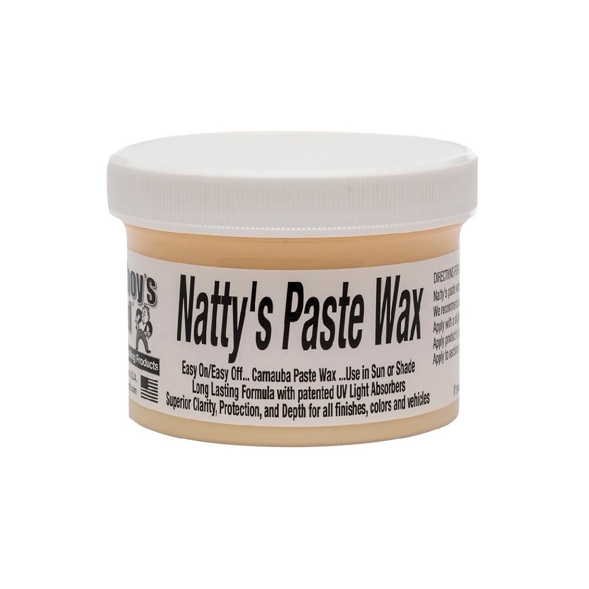 Poorboy's Natty's White Past Wax - Carnauba Voks - Enkel Påføring