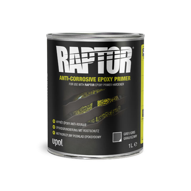 Raptor Anti Corrosive Epoxy Primer 2:1 Mix Grå - 1 Liter