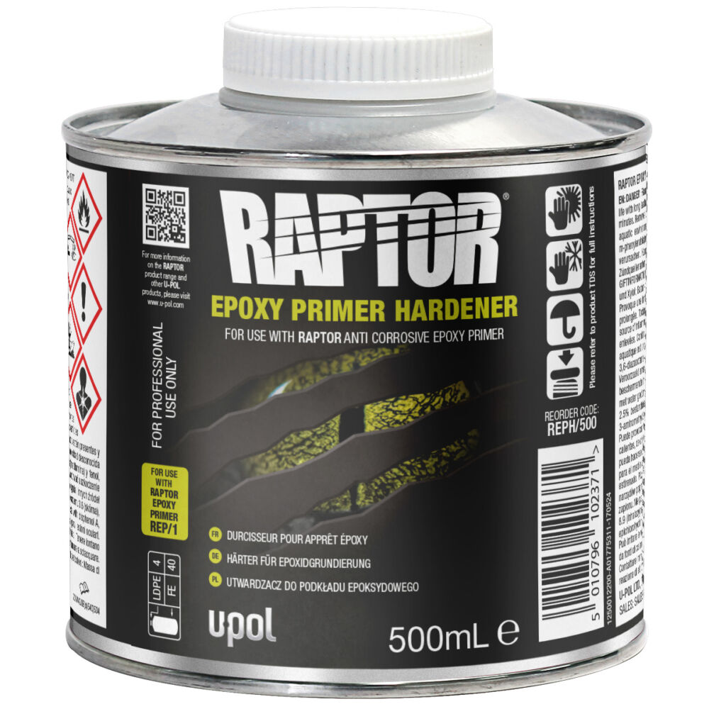 Raptor Epoxy Primer Hardener 2:1 Mix - 500ml