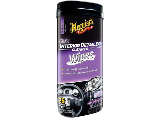 MEGUIARS QUICK INTERIOR DETAILER CLEANER WIPES