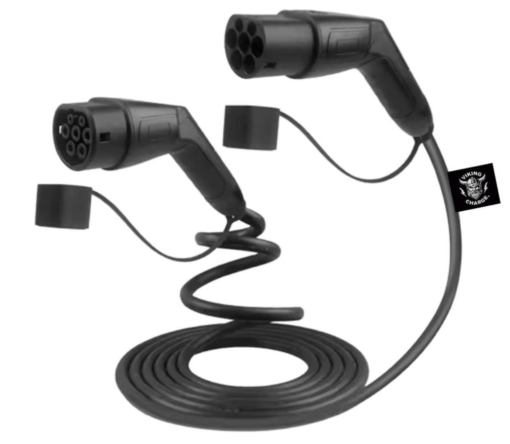 MODE3 Ladekabel Til Elbil T2-T2 3-F 32A - 7,5 Meter - 22KW