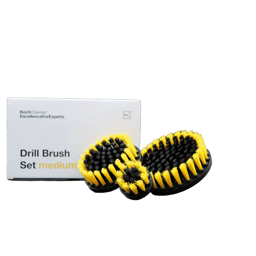 Koch-Chemie Drill Brush Set - Børstesett - Medium - Gul - 3pk