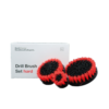 Koch-Chemie Drill Brush Set - Børstesett - Hard - Rød - 3pk