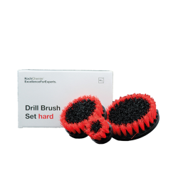 Koch-Chemie Drill Brush Set - Børstesett - Hard - Rød - 3pk