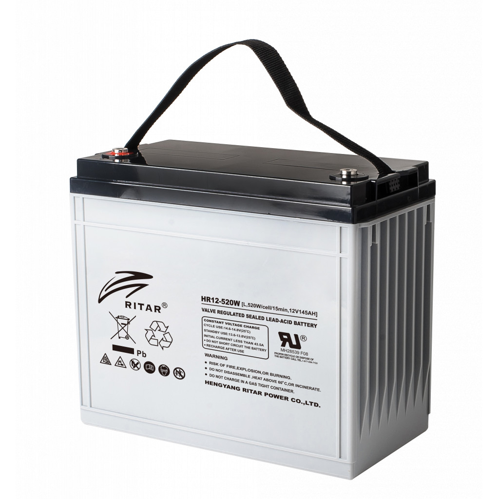 RITAR High Rate AGM Batteri 12V 145AH (340 x 172 x 280 (287) mm) M8
