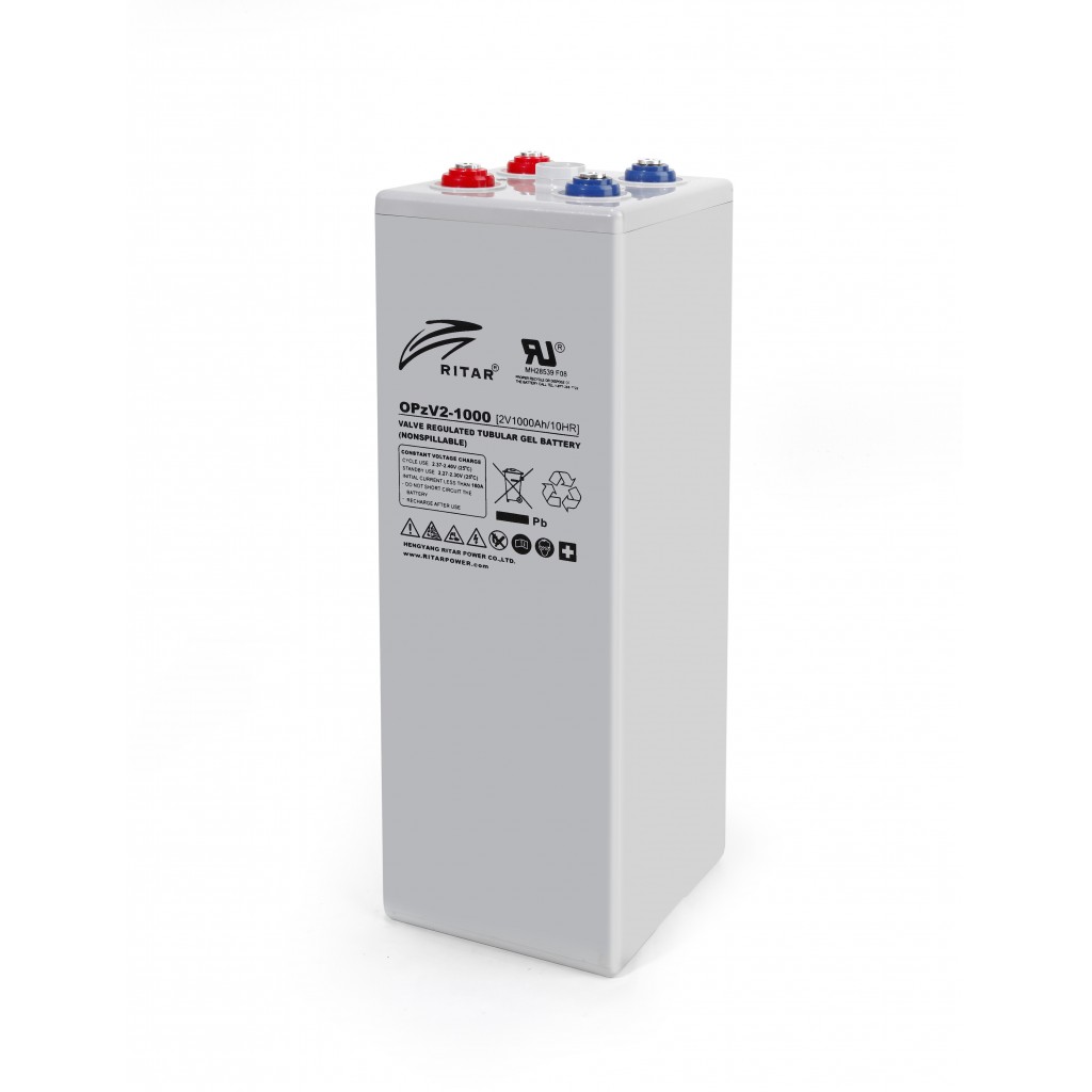 RITAR OPzV Serien GEL Batteri 2V 1000Ah