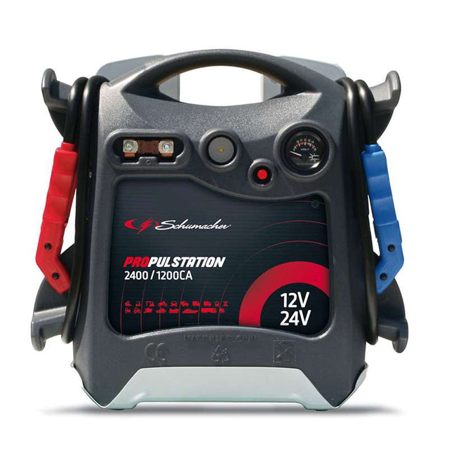 Schumacher Propulstasjon Booster 12/24V-2400/1200A AC-Ladestasjon - Startbooster