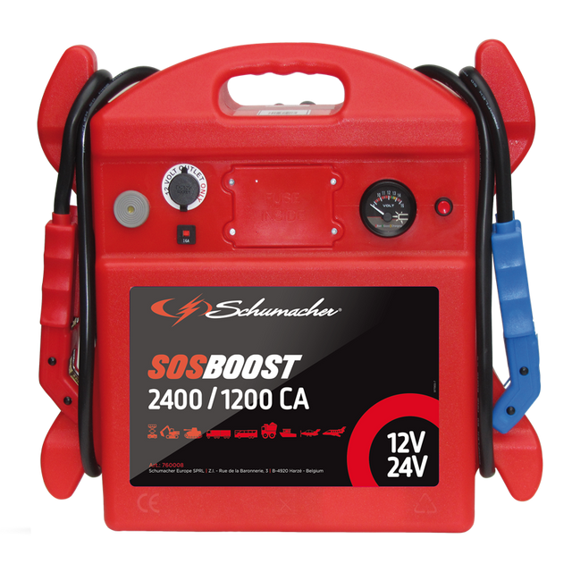 Schumacher SOS Booster 12/24V 2400/1200A - Startbooster