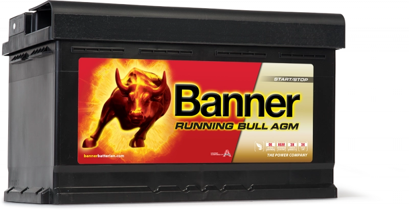 Banner Running Bull AGM Batteri 58001 - 12V 80Ah 800A