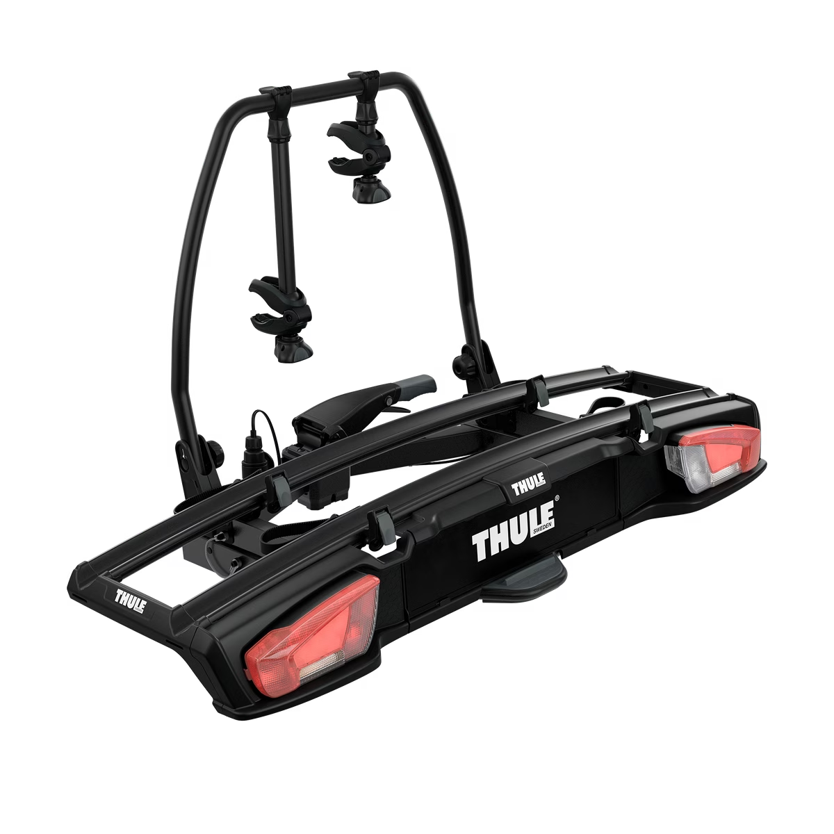 Thule VeloSpace XT  sykkelstativ med tilhengerfeste og plattform til 2 sykler svart