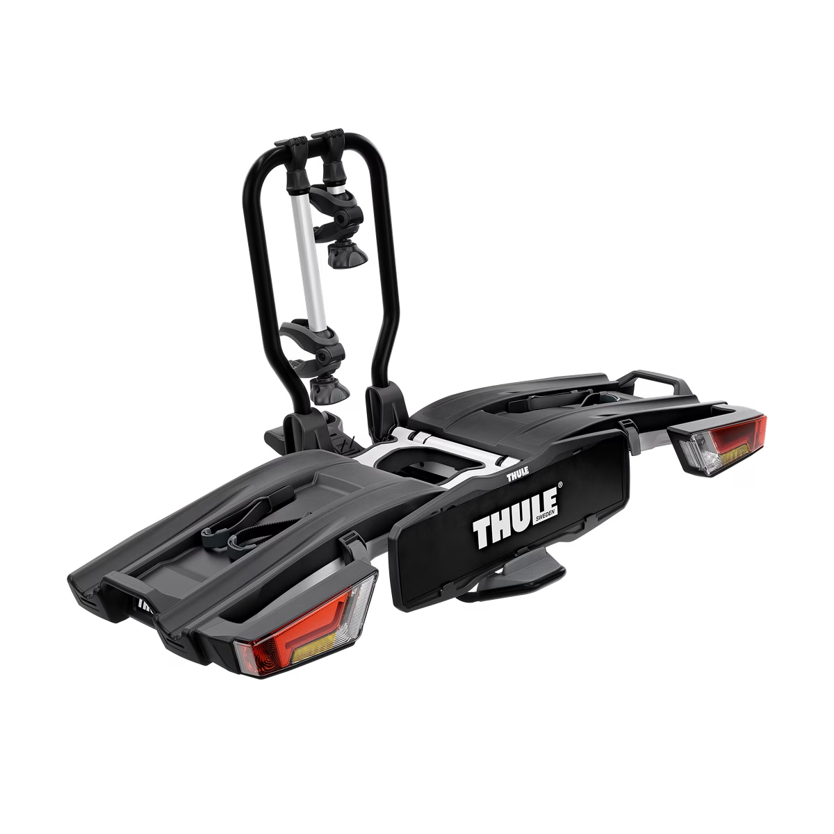 Thule EasyFold XT F sykkelstativ med tilhengerfeste for 2 sykler og FIX4BIKE aluminium
