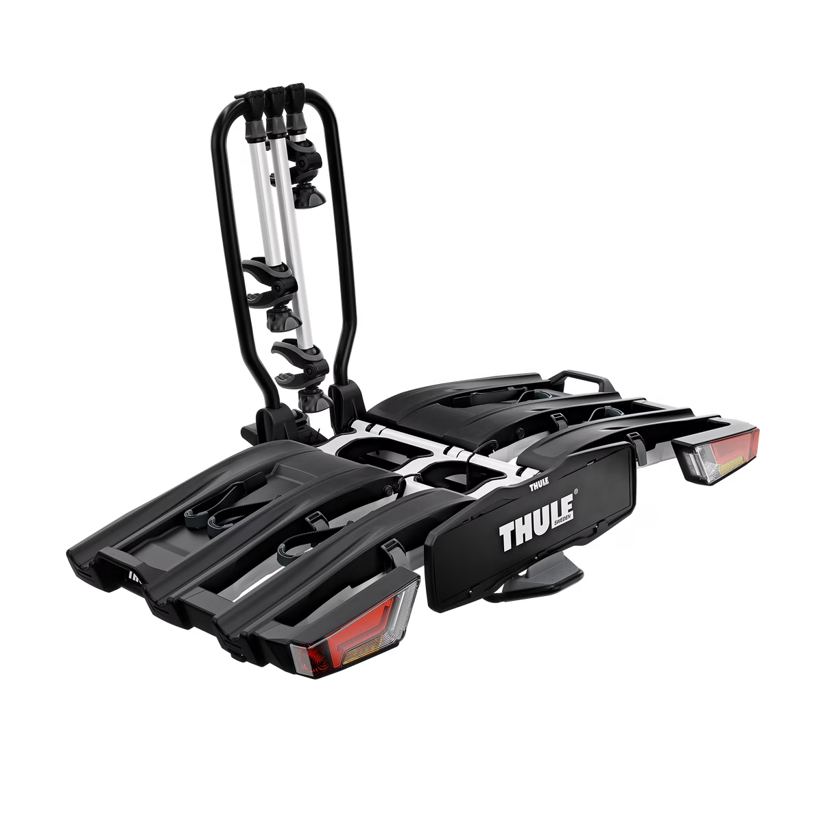 Thule EasyFold XT F sykkelstativ med tilhengerfeste, for 3 sykler og FIX4BIKE aluminium