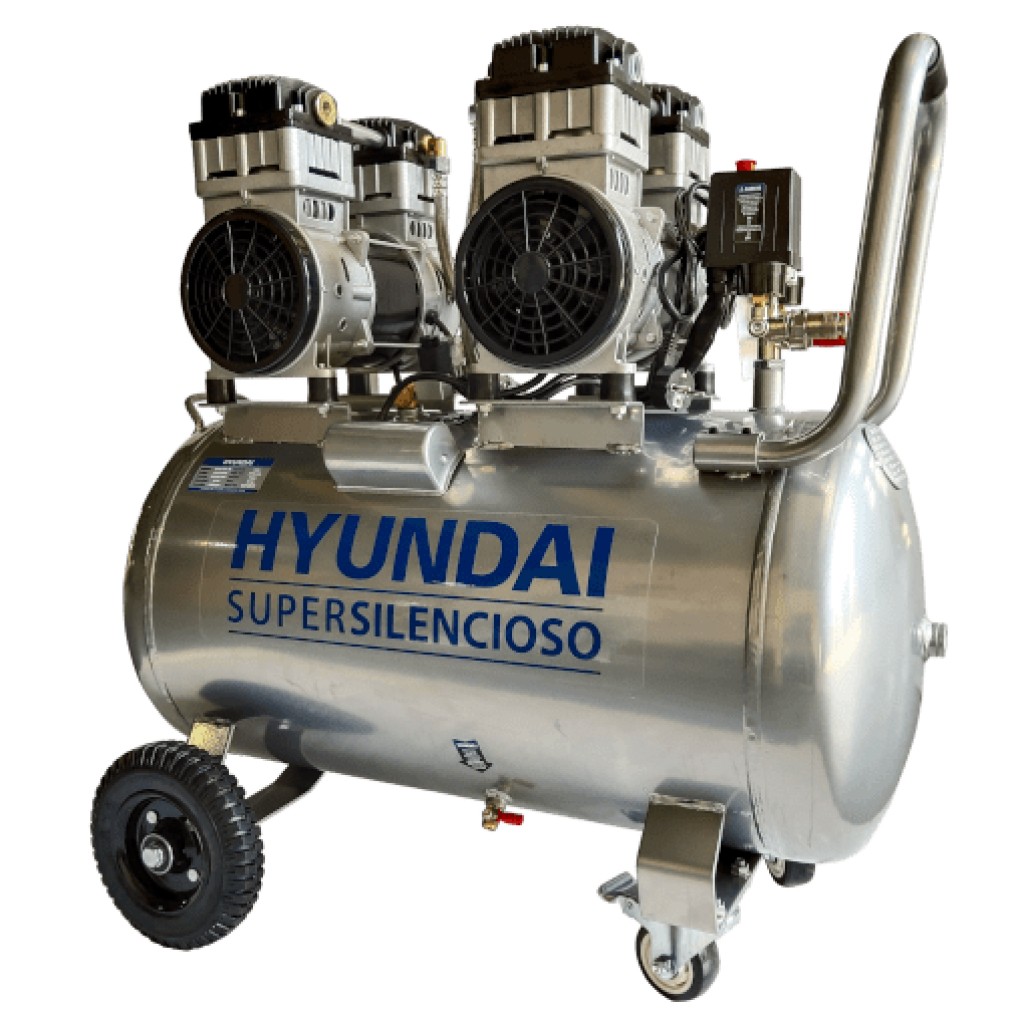 HYUNDAI HYAC100-3S Stillegående kompressor 100l / 2200W