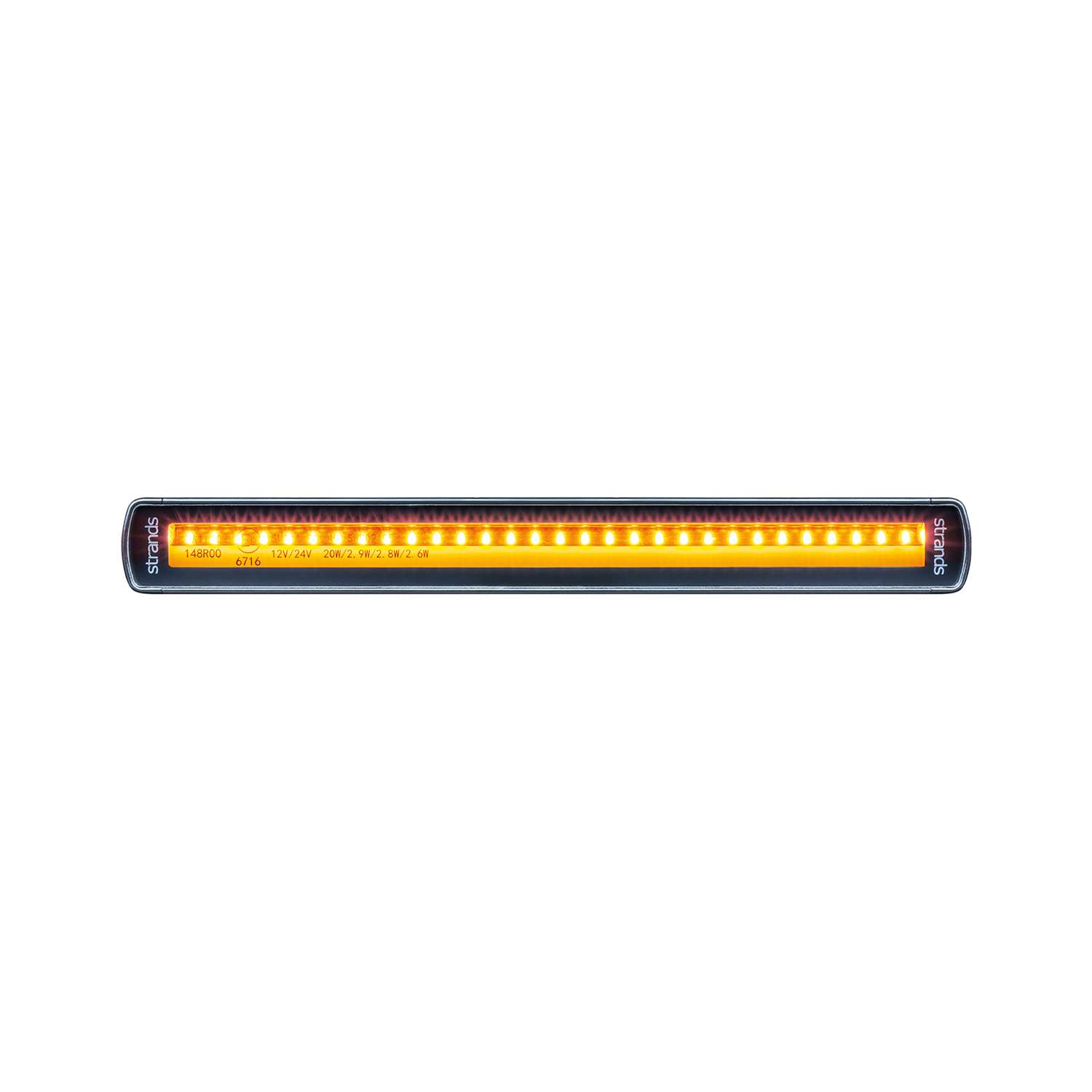 Strands SIBERIA LOW RIDER WARNING LIGHT BAR 10″ - Blinkende Varsellys