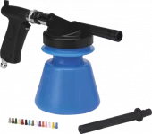 Vikan 93033 Sprøytepistol med Strålerør - blå farge - 15 Dyser - Skumkanon - Hageslange skumkanon