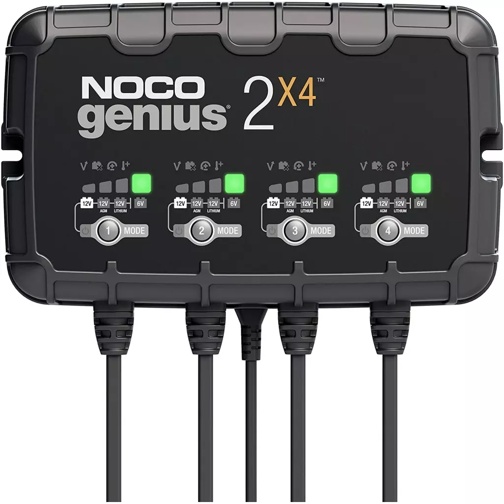 NOCO Elektronisk Batterilader 6/12V 4x2A (4-kanaler)