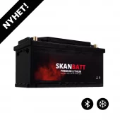 SKANBATT Premium Lithium Batteri -12V 178Ah 160A BMS-354x176x187mm-Bluetooth - Heat - 8 Års garanti