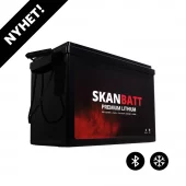 SKANBATT Premium Lithium Batteri - 12V 325Ah 200A BMS- 345x190x245mm- Bluetooth- Heat- 8 Års garanti