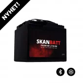 SKANBATT Premium Lithium Batteri - 12V 50Ah 60A BMS- 196x168x175mm- Bluetooth- Heat- 8 Års garanti