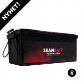 SKANBATT Premium Lithium Batteri - 24V 200Ah 200A BMS - 522x268x218mm - Bluetooth - 8 Års garanti