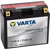 VARTA AGM MC Batteri 12V 10AH 160CCA (151x70x131mm) +venstre T12B-BS (T12B-4)