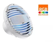 Hertz Marinehøyttaler – HMX8LDTC – 22,4cm/8,8″ – Koaxial – 2-veis – Hvit – RGB LED-belysning