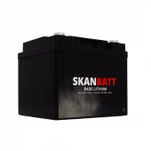 SKANBATT Base Lithium - 12V 50Ah 50A BMS - 198x166x170mm - Bluetooth - 3 Års garanti