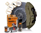 Foliatec kalipperlakk sett - Combat Green Matt