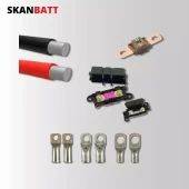 SKANBATT Ladekabelpakke - 60A / 2 m 2x16mm2 / 70A Sikring