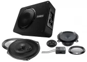 Audison Lydpakke til Ligier Mopedbil – 10" Aktiv Subwoofer + 5,25" + 6x9" Høyttalere