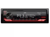 JVC KD-X282DBT – 1-DIN Bilradio med DAB+, Bluetooth, USB og AUX 4x50W