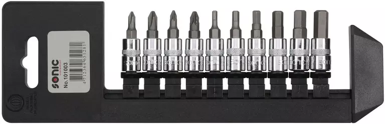 Sonic – 1/4″ pipebitssett PH, PZ og unbrako