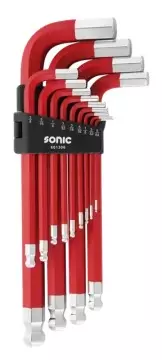 Sonic – SAE unbrako L-nøkkelsett med kulehode og magnet