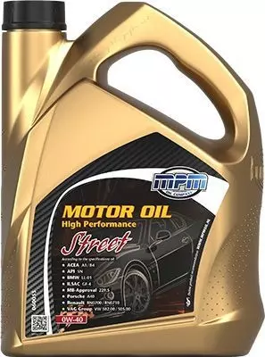 MPM – High Performance Street 0W-40 motorolje 5L