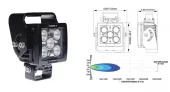 Vision X – VX Blacktips 5 LED arbeidslys 60° flood