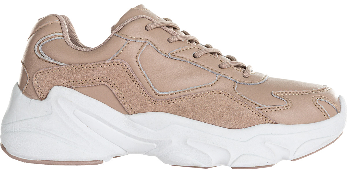 Athlecia  W's Chunky Leather Sneakers Nude