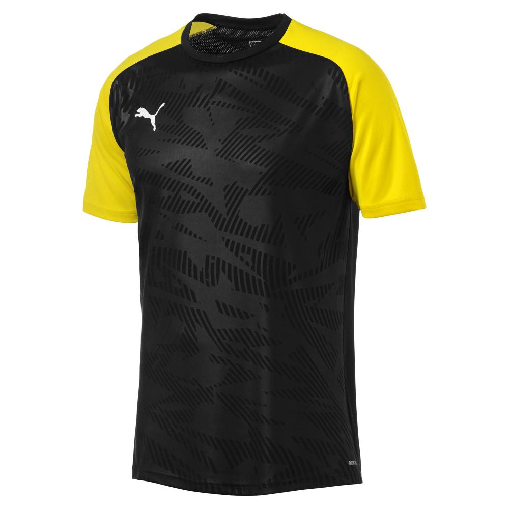 Puma  M's CUP Training Jersey Core Black/Yellow
