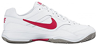 Nike  W's Court Lite Tennis Shoe White/Red