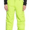 Quiksilver  Estate Youth Ski & Snowboard Pants Lime