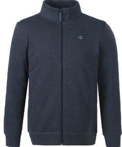 Cruz  Pitt M Zip Melange Sweatshirt Navy Blazer