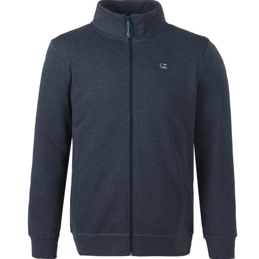 Cruz  Pitt M Zip Melange Sweatshirt Navy Blazer