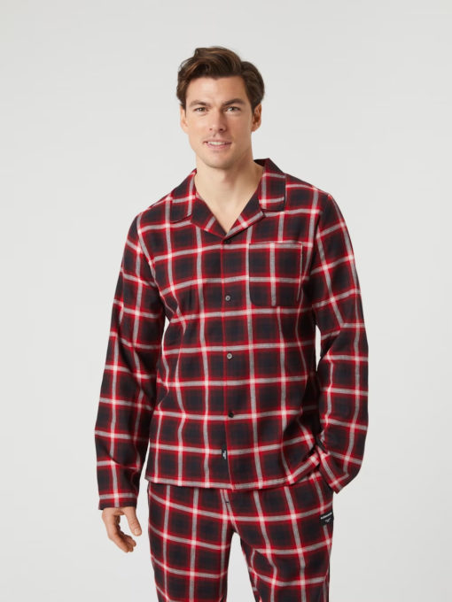 Bjørn Borg  Core Flannel Pyjama Shirt Red/Black/White