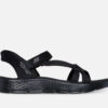 Skechers  GO WALK FLEX WOMANS SANDAL - Illuminate Black