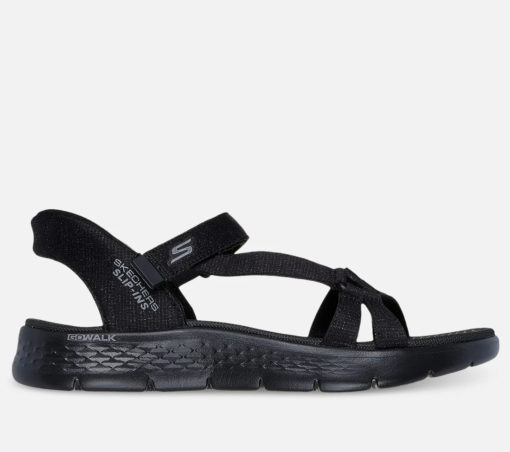 Skechers  GO WALK FLEX WOMANS SANDAL - Illuminate Black