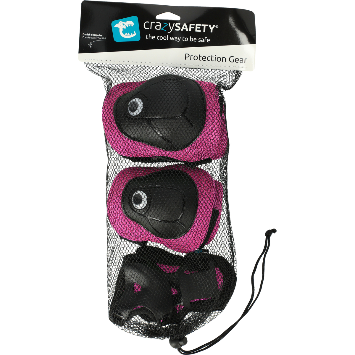 Crazy Safety  Protection Gear Pack Kids Pink