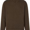 Seeland  Haze Windbreaker Half Zip Knit Dark Brown