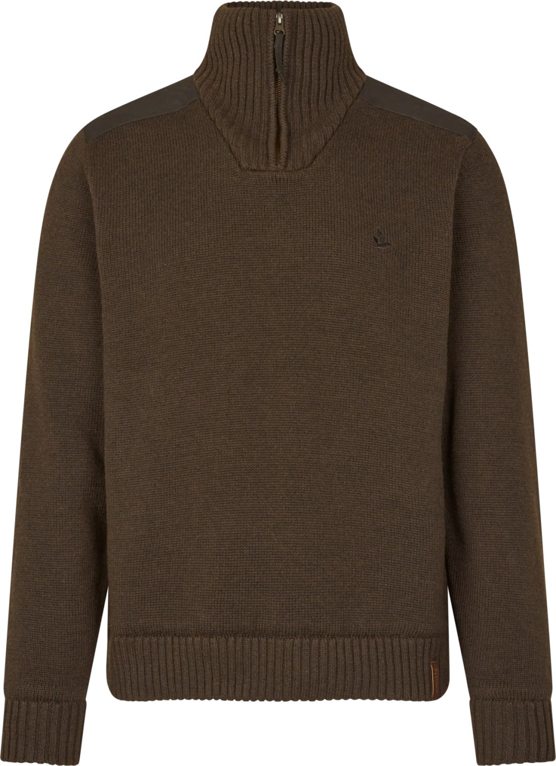 Seeland  Haze Windbreaker Half Zip Knit Dark Brown